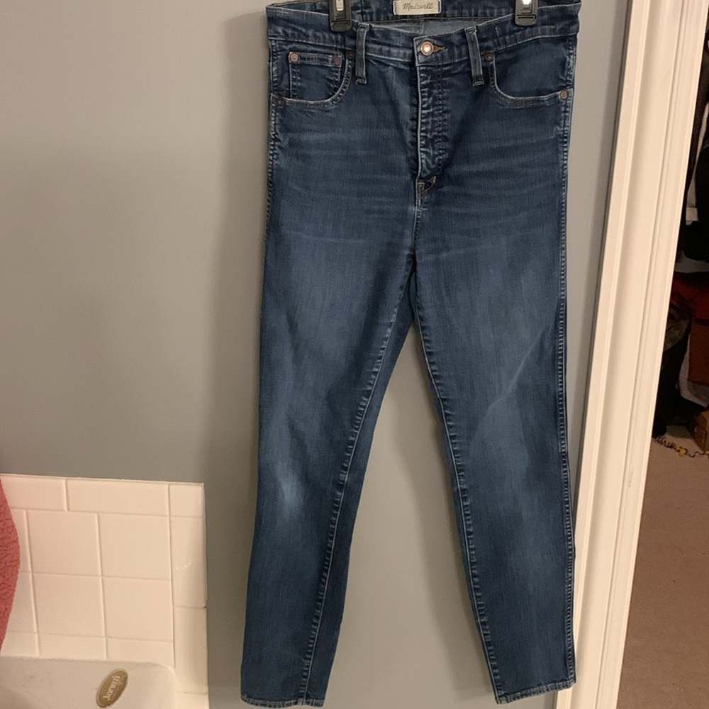 Madewell Womens Jeans Size 30Blue Denim Jeans 10” High Rise Skinny